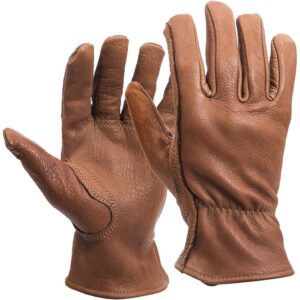 Men’s Leather Riding Gloves – Tan