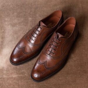 Classic Leather Derby Shoes – Brown